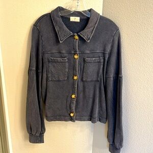 Free People fleece cardigan